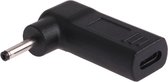 USB-C / Type-C vrouwelijk naar 3,0 x 1,1 mm mannelijke stekker elleboogadapterconnector