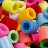 Strijkkralen,  JUMBO , afm 10x10 mm, diverse kleuren, 1000div, gatgrootte 5,5 mm
