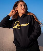 King / Queen Hoodie Gold (Queen - Maat XL) | Koppel Cadeau | Valentijn Cadeautje voor hem & haar