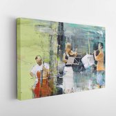 Contemporary figurative modern painting - Modern Art Canvas  - Horizontal - 1156635415 - 80*60 Horizontal