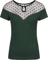 Banned Smoulder Polkadot 50's Top Groen