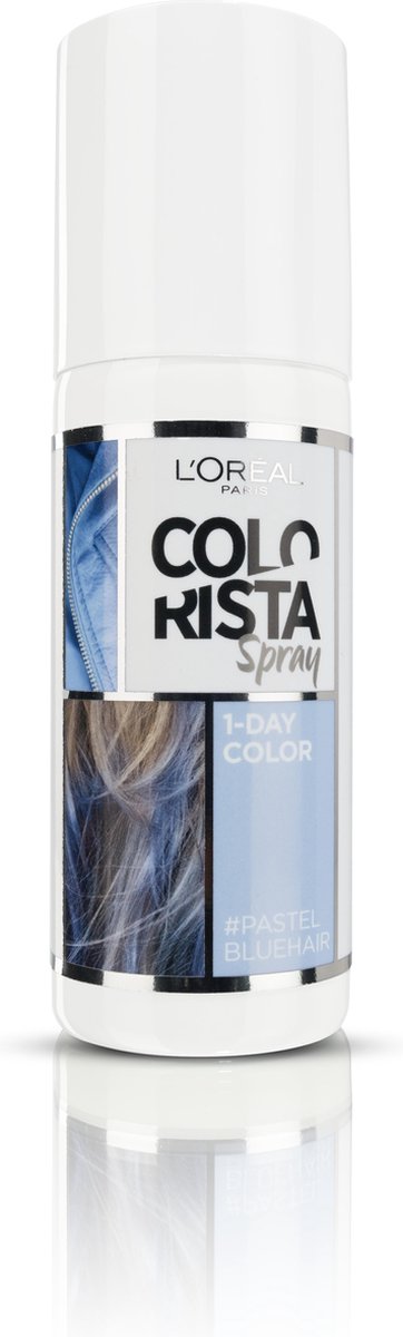 L'Oréal Paris Colorista Spray Haarverf - Pastel Blue - 1 Dag Haarkleuring