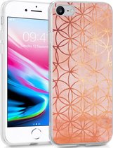 iMoshion Design voor de iPhone SE (2020) / 8 / 7 / 6s hoesje - Ring - Roze / Goud