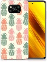 Siliconen Hoesje Xiaomi Poco X3 | Poco X3 Pro GSM Hoesje Ananas
