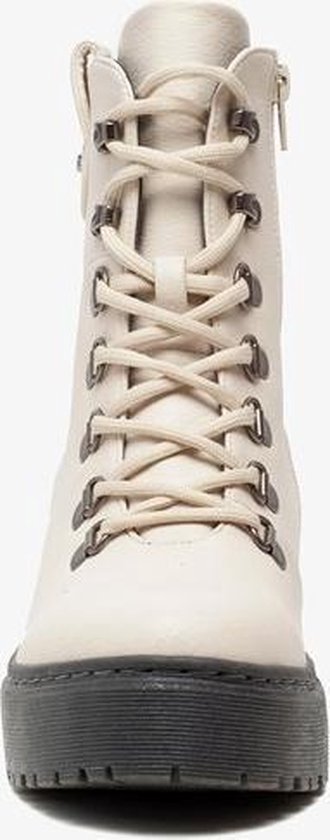 NUBIKK® FAE RAY | Beige Biker Boots | Officiële webshop