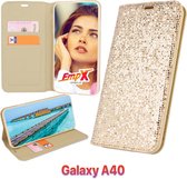 EmpX Telefoonhoesje - Book Case - Geschikt Voor Samsung Galaxy A40 - Goud