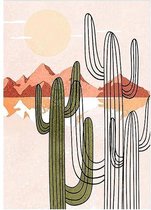 Schilderij Cactus (145 x 105 x 4 cm)