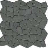 Mozaïek Beachstone lava zwart 29.4x29.4cm
