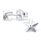 Aramat jewels ® - Kinder oorbellen ster 925 zilver 5mm