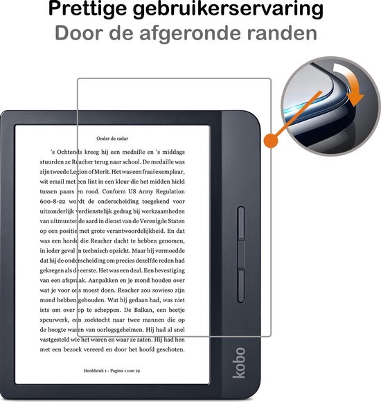 Screenprotector Geschikt voor Kobo Libra H2O Screenprotector Gehard Glas Tempered Glass - Screenprotector Geschikt voor Kobo Libra H2O Screenprotector van Dux Ducis — afbeelding 3