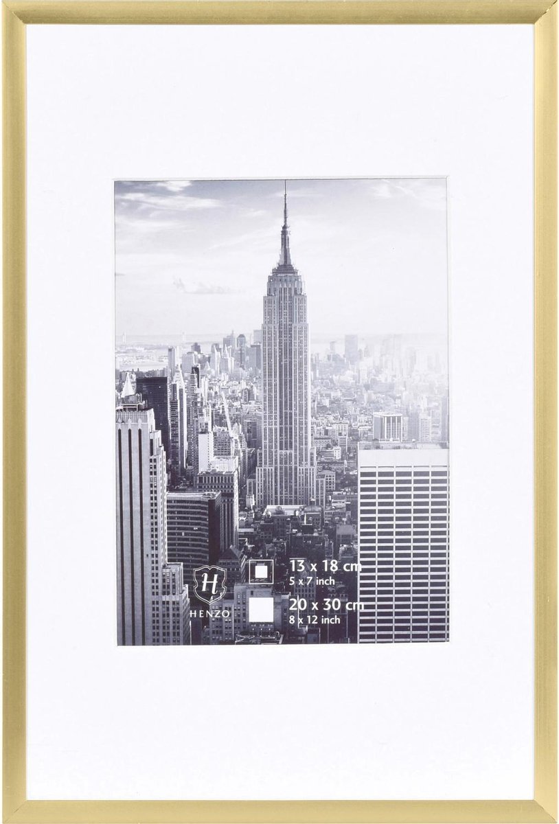 Henzo Fotolijst - Henzo - Manhattan - Fotomaat 20x30 cm - Goud