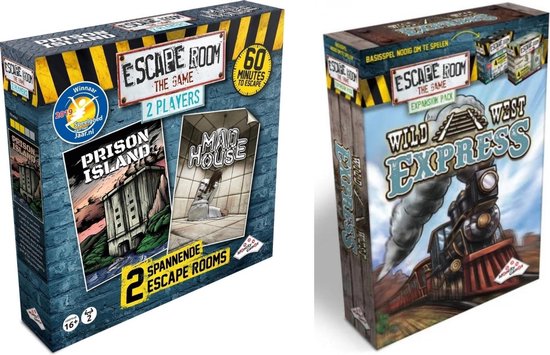 Foto: Escape room uitbreidingsbundel 2 stuks uitbreiding mad house uitbreiding wild west