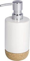 Distributeur de savon Wenko Corc 7.5x18.5x8.5cm Ceramic White