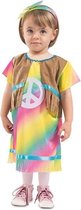 Witbaard Verkleedjurk Hippie Meisjes Polyester 3-delig Mt 68/80