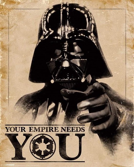 sector jeans Nadeel STAR WARS - Mini Poster 40X50 - Your Empire Needs You | bol.com