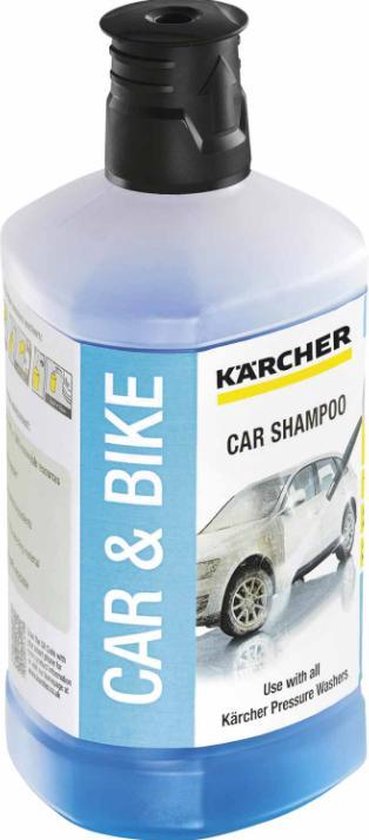Karcher reiniger autoshampoo - 1 Liter - reinigingsmiddel 3 in1  autoreiniger wash &... | bol.com