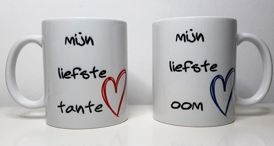 mok| mok met tekst | mijn liefste oom en tante| set prijs | bol.com