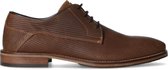 Sacha - Heren - Cognac leren veterschoenen - Maat 44