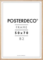 Fotolijst - Posterdeco - Premium Hout - Fotomaat 50x70 - Posterlijst - Fotolijstje - Eiken