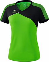 Erima Premium One 2.0 T-Shirt Dames Groen-Zwart-Wit Maat 38