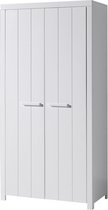 Vipack Draaideurkast Erik 2-deurs - 100 x 205 x 55 cm - wit