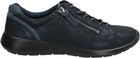 ECCO Soft 5 dames veterschoen - Blauw - Maat 40 | bol.com