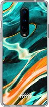 OnePlus 8 Hoesje Transparant TPU Case - Fresh Waves #ffffff