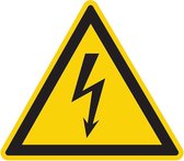 Pickup bord driehoek 20 cm - Gevaarlijke elektrische spanning