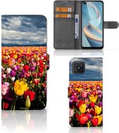 Portefeuille pour OPPO Reno4 Z Coque Tulipes Cadeau pour la fête des mères
