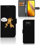 Wallet Book Case Xiaomi Poco X3 | Poco X3 Pro GSM Hoesje Giraffe