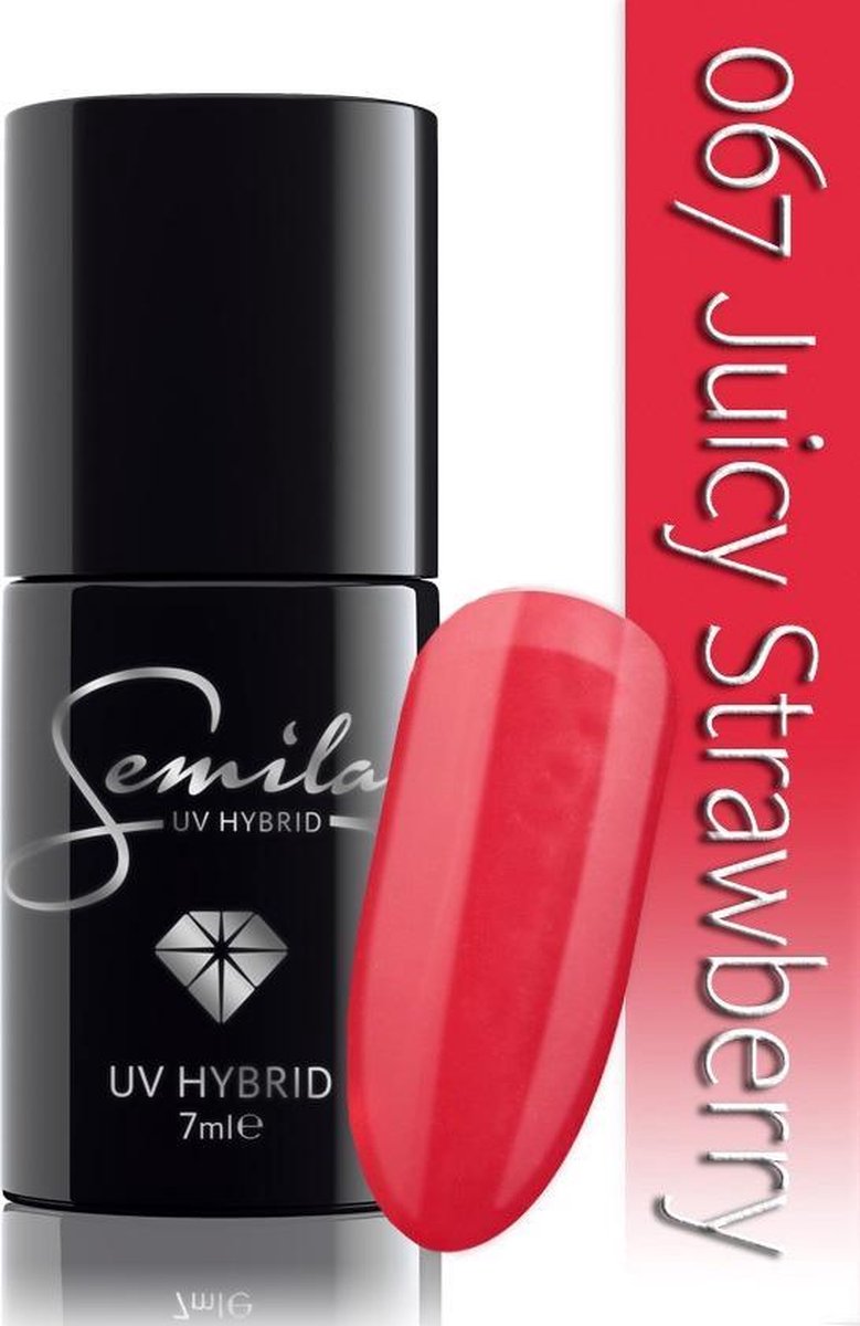 067 UV Hybrid Semilac Juicy Strawberry 7 ml.
