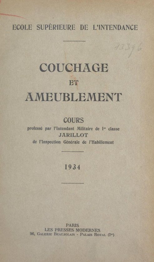 Couchage et ameublement - cover