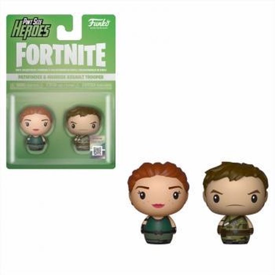 FORTNITE - 2 Pint Size Heroes Figures - Pathfinder & Trooper - 6cm