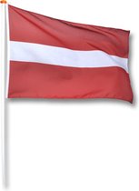 Vlag Letland 150x225 cm.