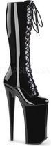 Pleaser Plateau Laarzen -42 Shoes- BEYOND-2020 Paaldans schoenen Zwart