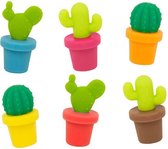 Cactus glas markering (set van 6)