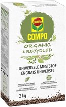 COMPO Organic & Recycled Universele Meststof - 100% organisch - voor alle planten - verpakking uit herbruikte materialen - doos 2 kg
