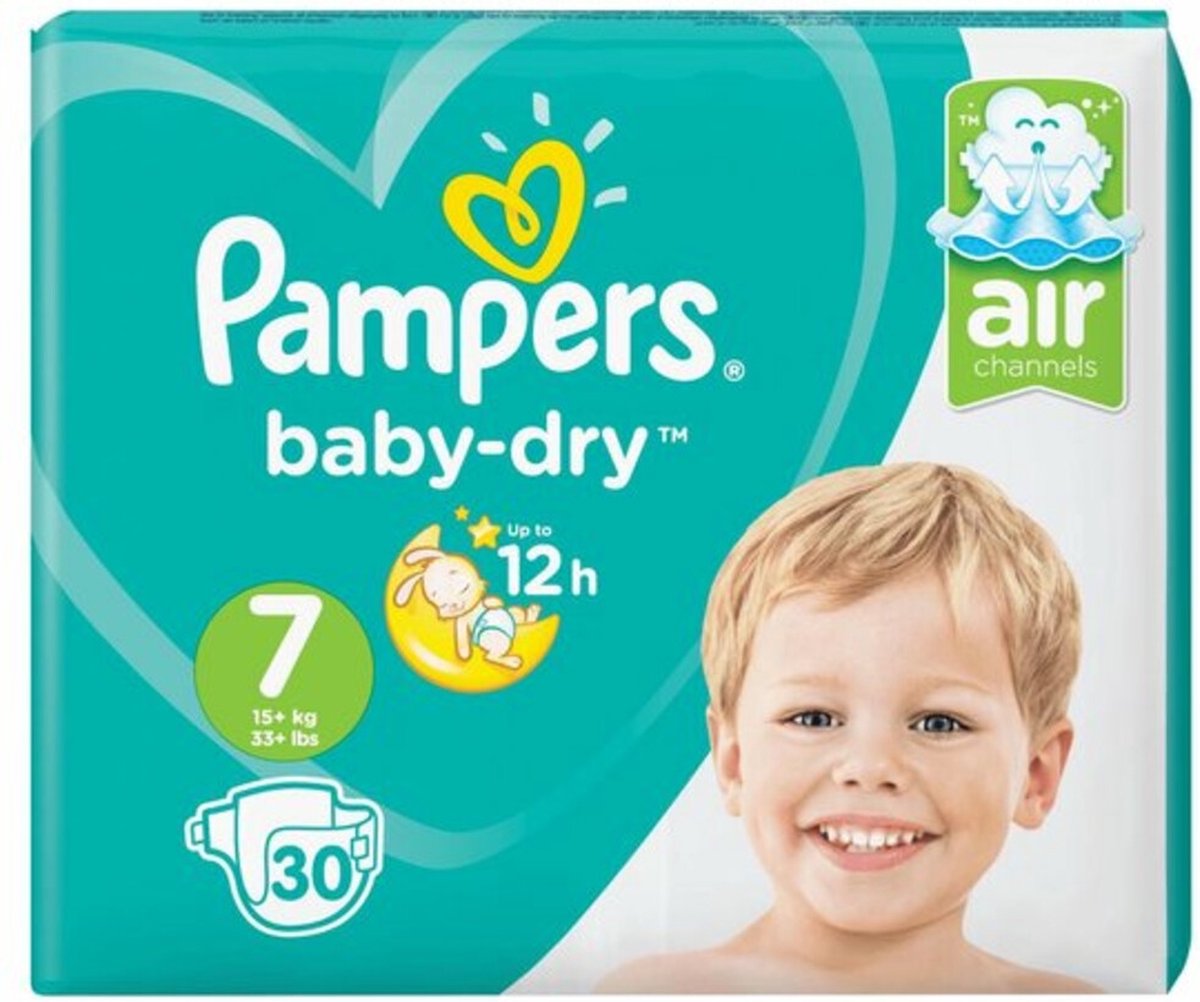 Goedkoopste Pampers Luiers Baby Dry Maat 7 - 30 Stuks