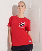 Superdry Dames tshirt Sportstyle T-shirt met chenille