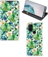Étui pour téléphone portable OnePlus Nord N10 5G Bookcase Cover Orchid Green