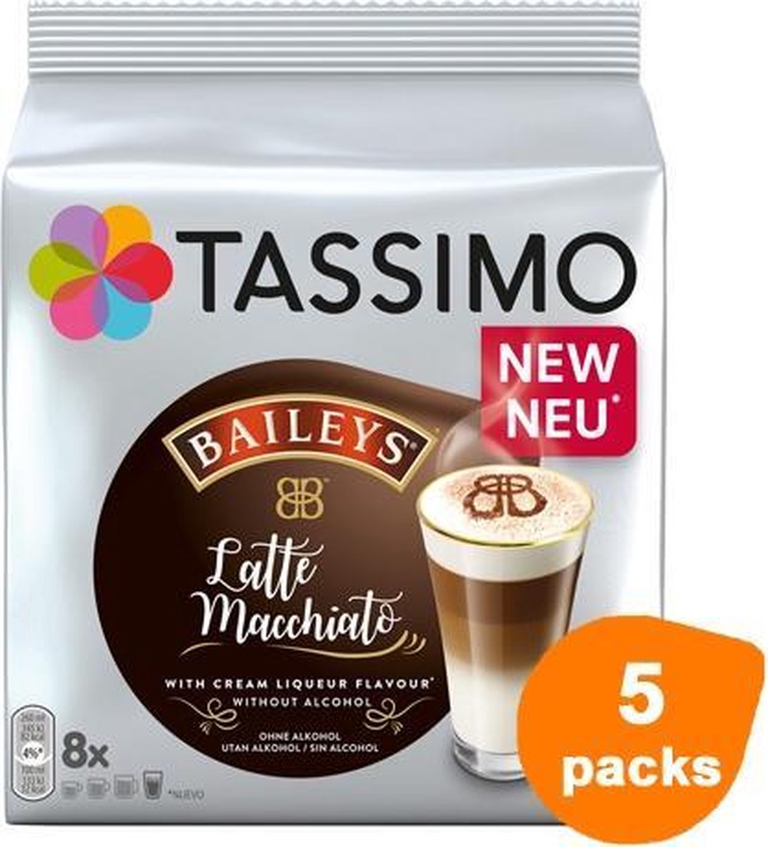 Tassimo - Baileys Latte Macchiato - 5x 8 T-Discs