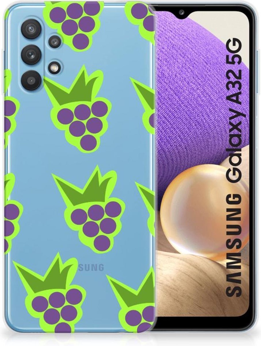 Back Cover voor Samsung Galaxy A32 5G Siliconen Case Druiven