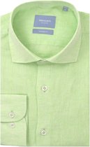 Tresanti Heren Overhemd Lichtgroen Linnen Widespread Tailored Fit - 42