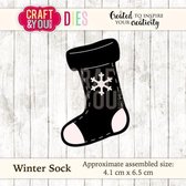 CW036 metal cutting die Winter Sock - 4