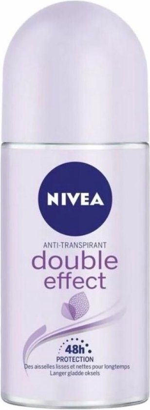 6x NIVEA Double Effect Deo Roll-On 50 Ml – Für Langanhaltende Glätte & 24h Schutz, Vorrats-Packung
