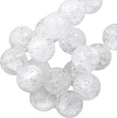 Bergkristal Kwarts Crackle Kralen (10 mm) 40 Stuks