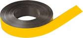 Beschrijfbare magneetband, geel 40mm, 30m/rol