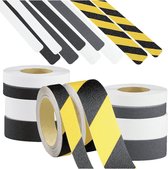 Anti slip tape, universeel 50 mm Geel, zwart 6 meter