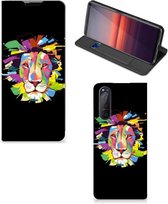 Book Case Sony Xperia 5 II Smart Cover Lion Color