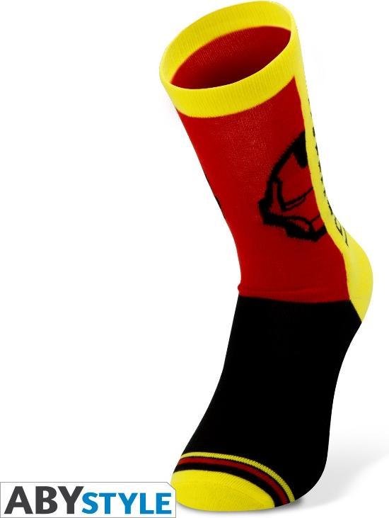 MARVEL Socks Yellow Red Black Iron Man